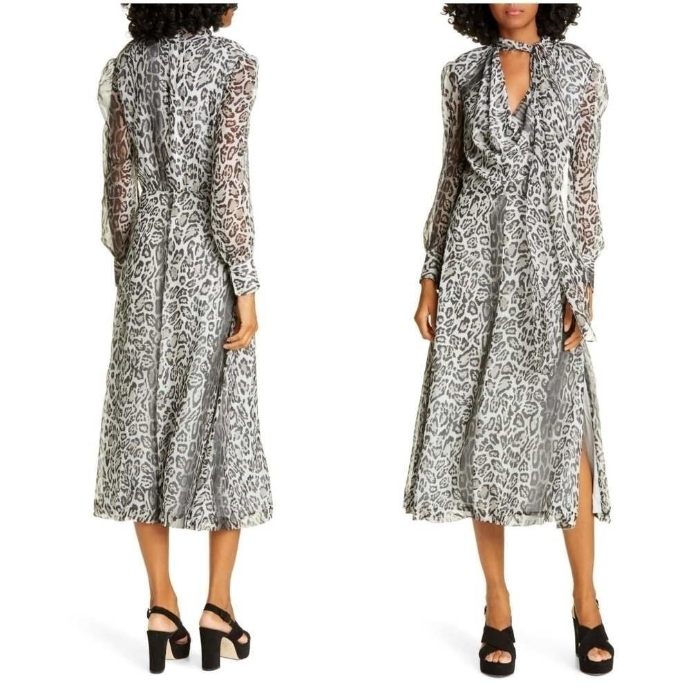 Tommy x Zendaya Snow Leopard Dress size 2 NWT